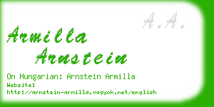 armilla arnstein business card